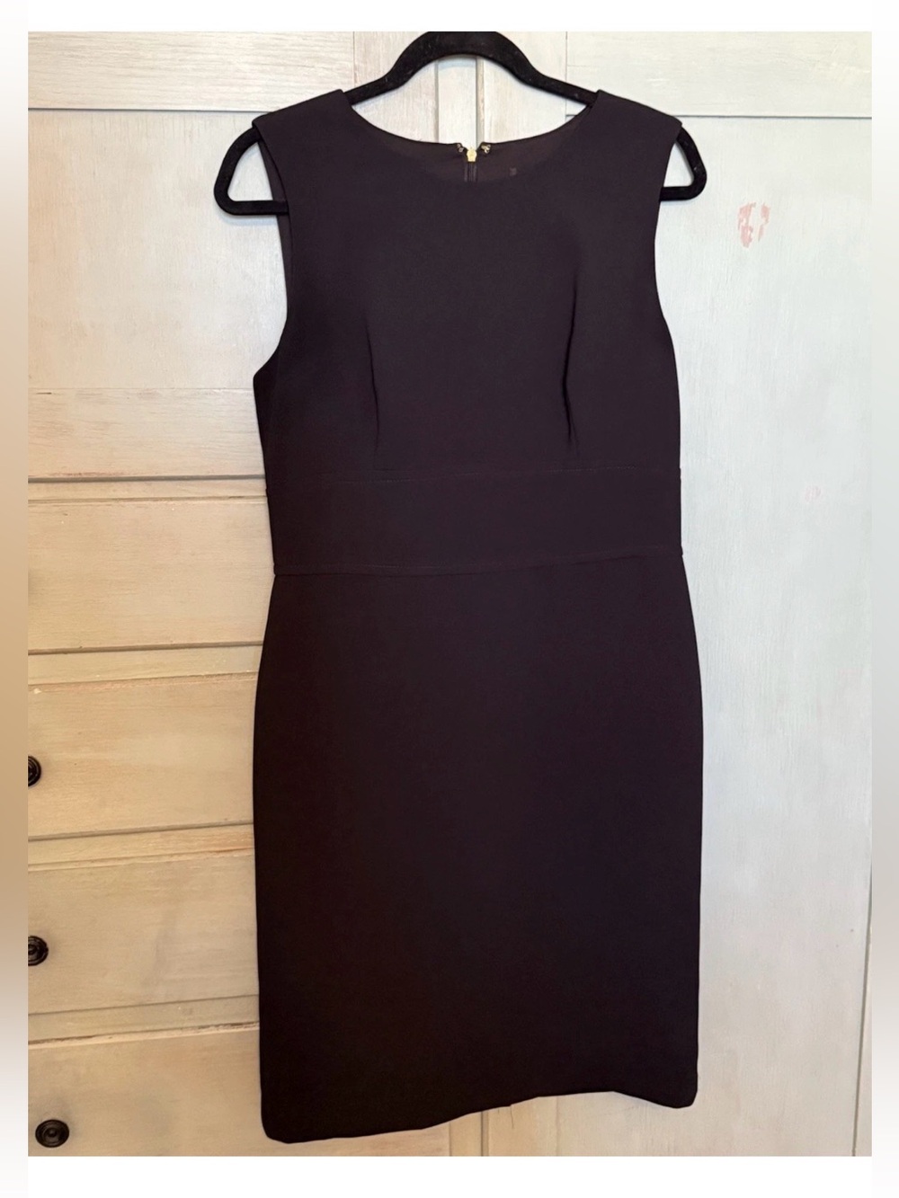 Donna Karan Classic Black Midi‎ Dress Office Cocktail